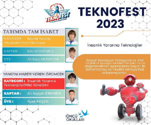 TEKNOFEST 2023 YARIŞMALARINDA İKİ TAKIMIMIZ FİNALİST OLDU