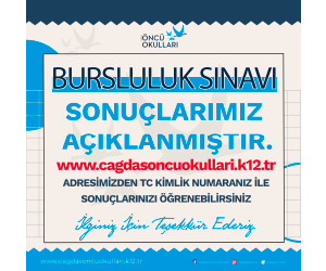 BURSLULUK SINAVI SONUÇLARIMIZ AÇIKLANMIŞTIR